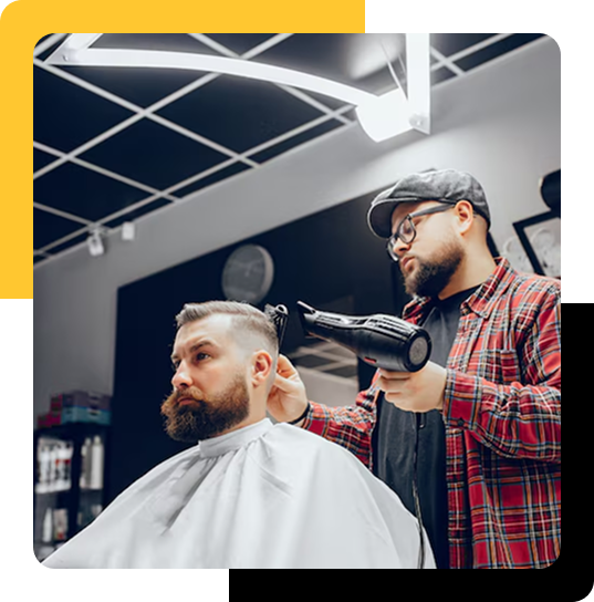 Style meets efficiency at the front desk.