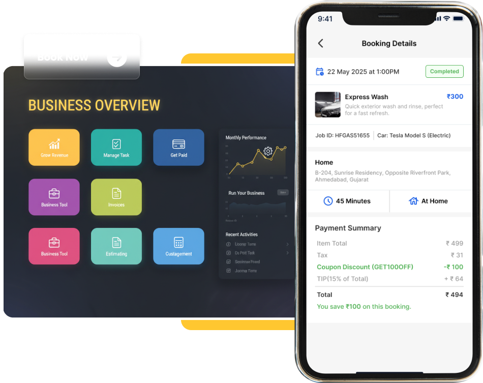 Business professional working